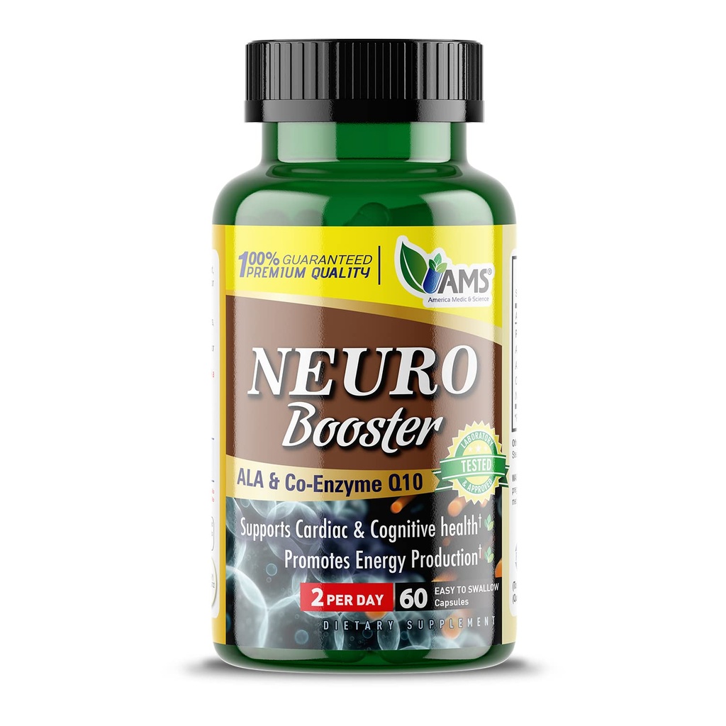 Amerika Medic & Science Neuro Branson (60 Capsules) | Beyin Sağlığı için Beslenme Tamamı | Daha İyi Hafıza ve Bilişsel Fonksiyonlar | Coenzyme Q10, ALA ve Acetyl L-Carnitine