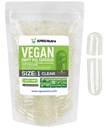 XPRS Nutra Boyutu 1 Boş Kapsüller - 500 Kont Clear Boş Vegan Capsules - Vejetaryen Pills - DIY Sebze Kapsülü - Veggie Pill Caps For Do-It- Yourself Supplements