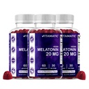 Vitamatic Melatonin 20 mg Gummies for Yetişkinler, 30 Hizmet - 60 Vejetaryen Gummies - Non-Habit Form Supplement Supplement Supplement
