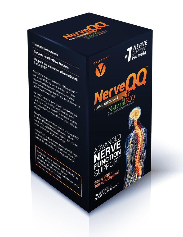NerveQ Ultra Gelişmiş Formula Neuropati Desteği - #1 Önerilen Nerve Growth Factor (NGF) Health and Function. Ubiquinol (QH) Plus Natural PQ 20mg (Vegetarian Softgels)