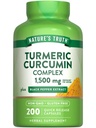 Nature's Truth Turmeric Curcumin Kompleksi | 1500 mg | 200 Capsules | Black Pepper Extract | Non-GMO & Gluten Free Supplement Supplement