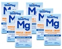 Yavaş- SlowMag-Mag Magnezyum Chloride With Food, 60 sekmeler 6 Paket
