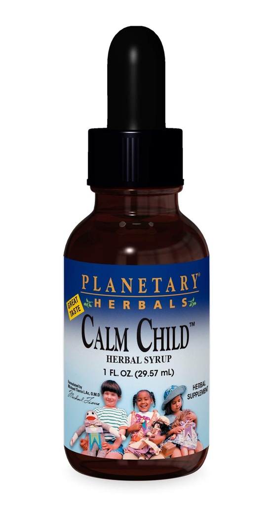 Gezegensel Herbals Calm Çocuk 2.5 ml Destekler Calm Focused Dikkat - 1 Akışkan oz