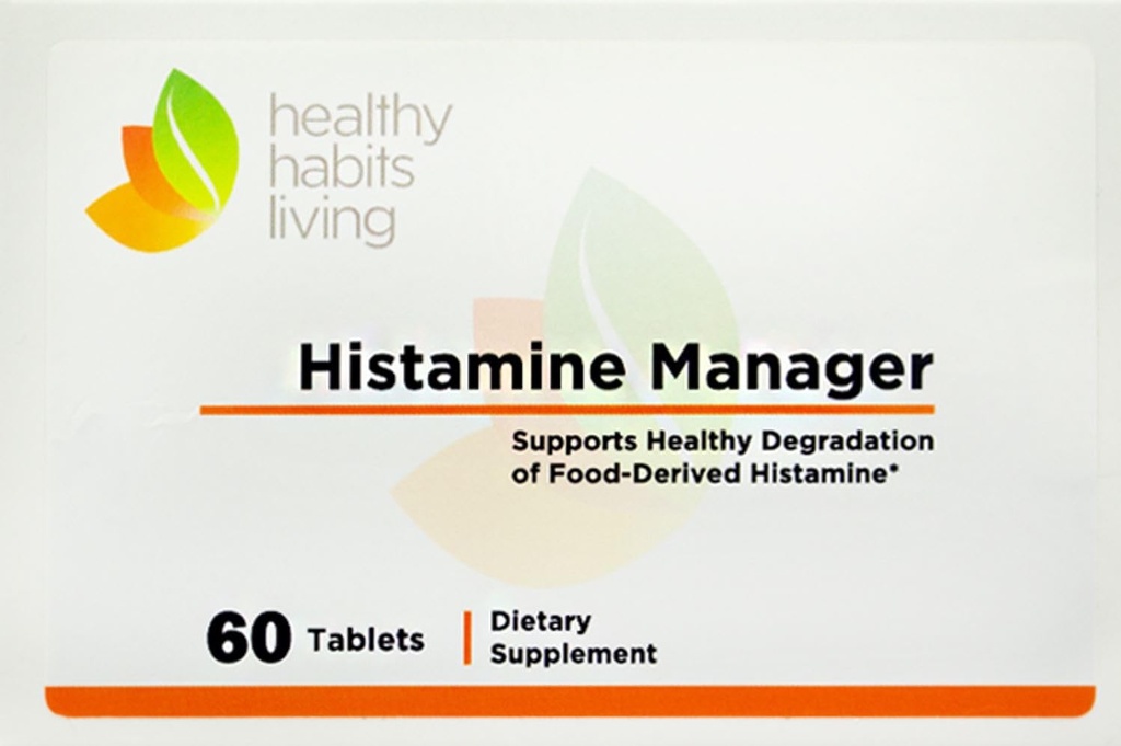 Histamine Manager – Yeni ve Geliştirilmiş Formula 20,000 HDU of Diamine Oxidase DAO per tablet - Digestive Enzyme Blok ve Yiyecek-Derived Histamine intolerance – 60 Tablet (1 Box)