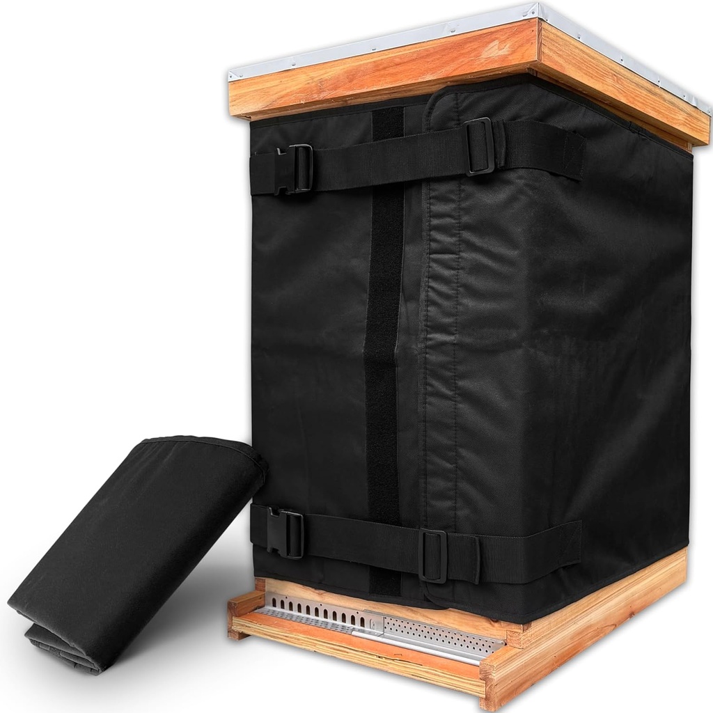 8 ve 10 Frame Hives için kış Bee Hive, Atıcı Beehive Roll Arı Koruma Tankları, 600D Oxford I İzole Kapak, Su, Rüzgar geçirmez, Hafif, Eco-Friendly, Reusable, 75.98" x 23.6"