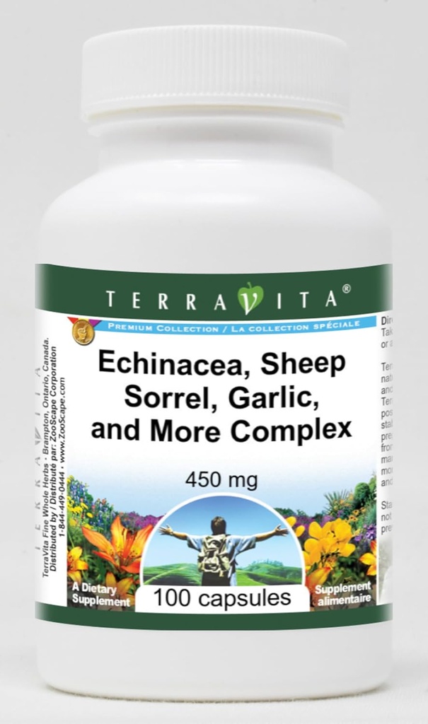 Echinacea, Koyun Sorrel,, ve Daha Kompleksi - 450 mg (100 Capsules, ZIN: 516902)