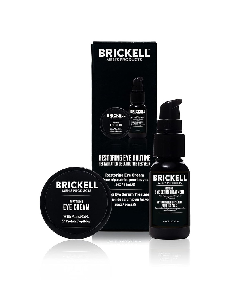 Tuell Men's Restoring Eye Routine for Men, Eye Cream and Serum for Men, Natural and Organic, Unscented, Men's Skin Care Hediye Setleri