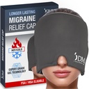 DMI Ultra Migraine Relief Cap | Natural Headache Relief | HSA & FSA Eable | Migraine Maske ve Baş Ağrısı | Gel Göz Maskesi | Buz Yüz Maskesi ve Soğuk Çal Migraineler | Baş Ağrı Buz Paketi