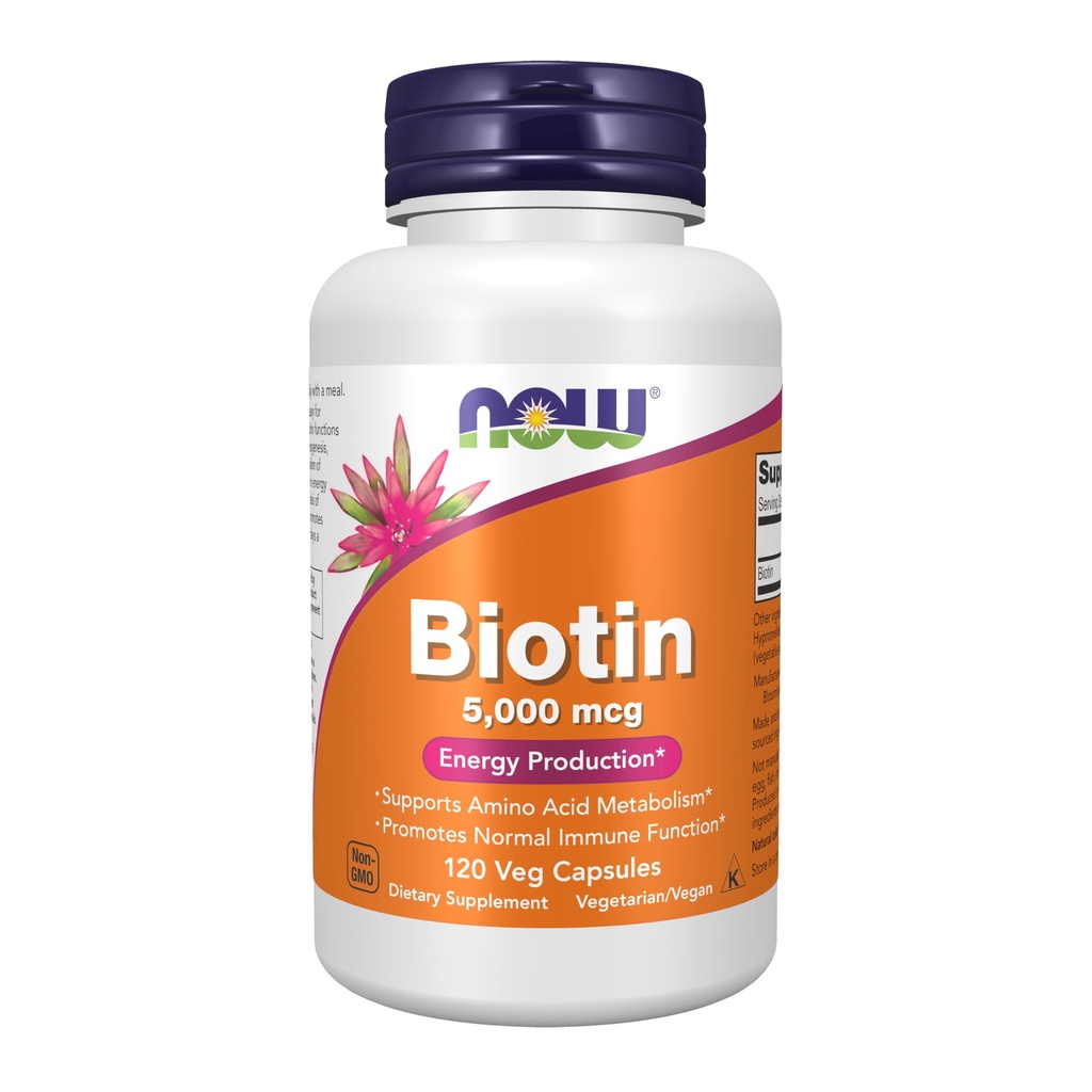 Şimdi Biyotin Enerji Üretimi 5000 mcg- 120 Vcaps