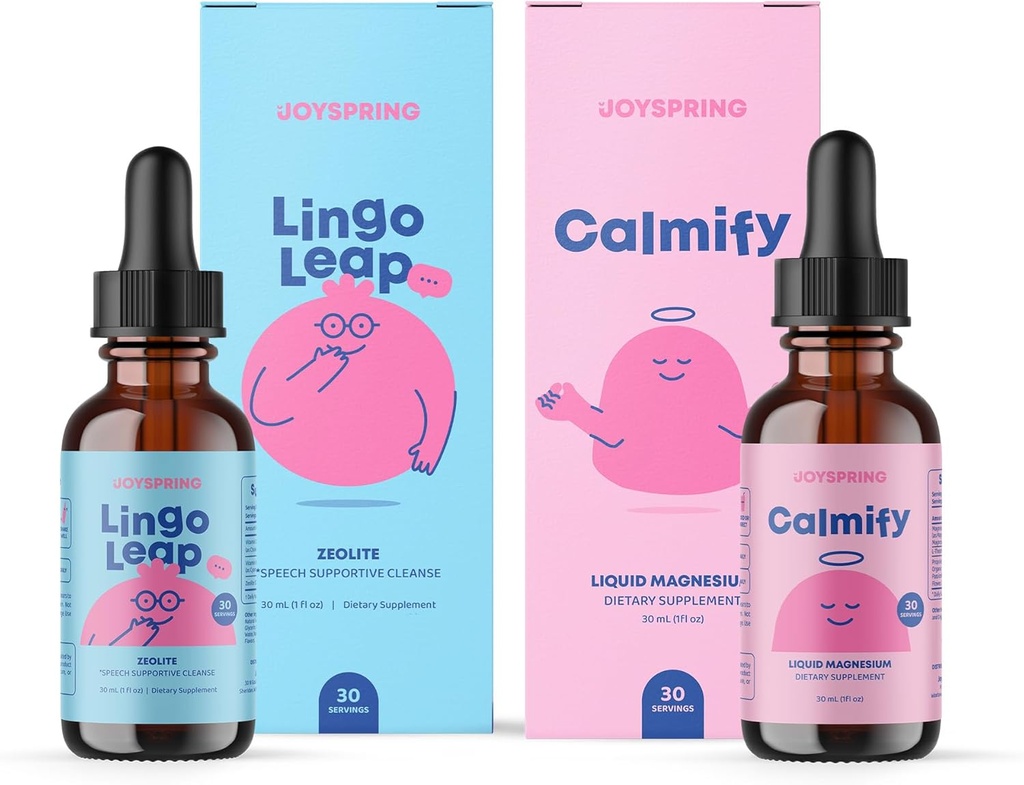 Joyspring Glycinate & Citrate Liquid for Kids ve Konuşma Gecikme Tamamı Çocuklar için