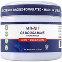 ALFA VITAMINS Alflexil Glucosamine Plus Chondroitin Cream with MSM & Collagen, Supports Health Commons, Joint & Muscle Pain Relief, Finds Mobility, Fast Abxia, and Moisturizes Skin, 4 Oz.
