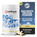 DünyaNutri - Yumurta Beyaz Protein Tozu Pre, Intra veya Post Workout, 26g of protein Per Servis, Destekler Kas Güçlü & Kurtarma, Yapay Katkılar - Vanilla 20 Hizmet (640g)