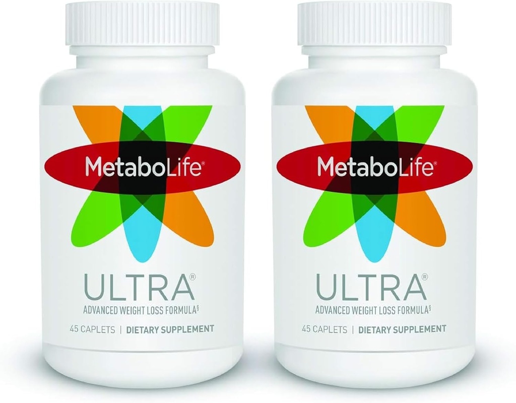 Twinlab MetaboLife Ultra - Diyetsel Tamam - Kadınlar ve Erkekler için Açlık Tamamı - 800 mg, 45 Caplets - 2 Pack