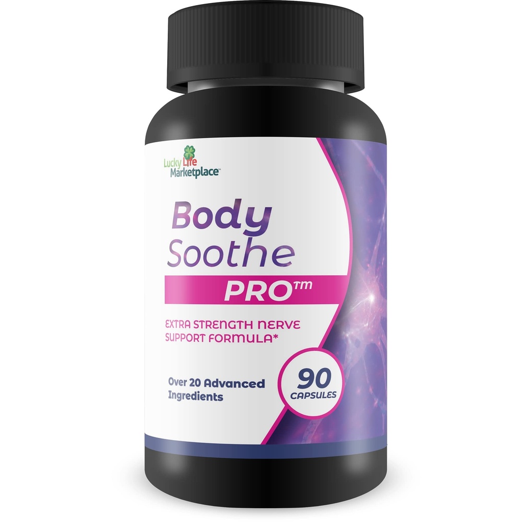 Vücut Soothe Pro - Neuropati Nerve Formula Ekstra Güç - Doğal Herbal Nerve Neuropati için Destek, Geliştirilmiş Circulation ve Azoksidatif Stres - Bonus Antioksidan Yardım