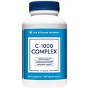 The Shoppe C-1000 Kompleksi 1000MG, Antioksit Immune & Cardiovascular Health (300 Capsules)