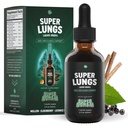 SuperBonsai Super Lungs Mullein Drops – Herbal Lung Support Tincture with Mullein Leaf Extractberry Reishi Marshmallow Root – Supports Clear Breathing & Wellness – 2 ozz