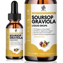 IATCHMME Premium Soursop Graviola for Digestion, Support Health Skin & Sleep, Soursop Extract Liquid Drop from Graviola Leaf and Fruit, Sugar/Caffeine/Gluten Free, Passion Fruit Flavor, 2 Fl Oz