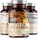 N1N Premium Ceylon Cinnamon 1200 mg [% 100 Organik Ceylon Cinnamon] Sağlıklı Circulation, Beyin ve Ortak Fonksiyonlar,120 Caps