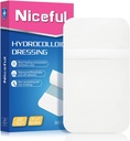 20 Kont Hydrocolloid Bandages 2 x 4 in, Büyük Yaralar için İyileştirme Bandajları Giyiyor, Sualtı Büyük