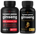 NutraChamps Complete Ginseng Duo - The Complete Energy, Focus & Stamina Support Sche – Laurel Gold & Korean Red Panax BTC