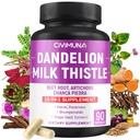 Dandelion Root Capsules ile Dandelion Root, Milk Thistle, Beet Toz ve Daha Fazlası - 3 Ay Supply