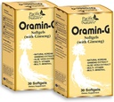 Pacific Nature's Oramin G (30 Softgels) ile Kore BTC, Aloe Vera, Vitamin B Kompleksi ve Enerji için çinko, Immunity, & Beslenme Desteği - 2 Paket