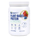 LeanFit Plant-Based Protein & Greens, Natural Berry, 20g Protein, 19 Hizmet, 1.25 Pound Tub