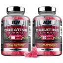 Demir Laboratuvarları Beslenme Kreatine Monohidrat (180 Gummy Bears) - 3600 mg Oda başına - Strawberry Flavor - Erkekler ve Kadınlar için Yüksek Güç Kreması (180 Vegan Gummies)