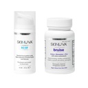 Skinuva® Scar (1 oz) & Bruise (14 kapsül) - Gelişmiş Silikon Kremi Büyüme Faktörleri ve Homeopathic Bruise Remedy Formulated with Arnica, Bromelain & çinko