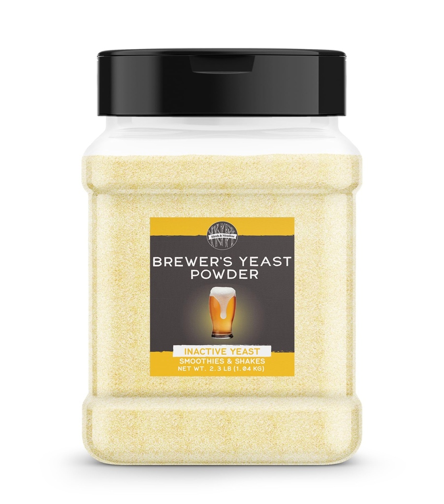 BIRCH & MEADOW Brewer's Yeast, 2.3 lb, Inaktif Yeast, Smoothies & Shakes, Supplementies, Supplementies