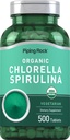 Piping Rock Chlorella Spirulina Organik | 500 Tablet | Vegetarian Pills | Non-GMO, Gluten Free Supplement