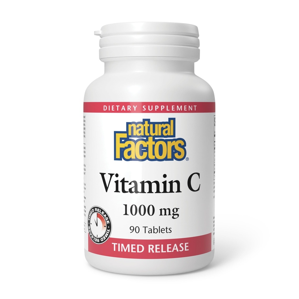 Natural Factors - Vitamin C 1000mg Time Release, Potent Antioxidant Protection, 90 Tablets