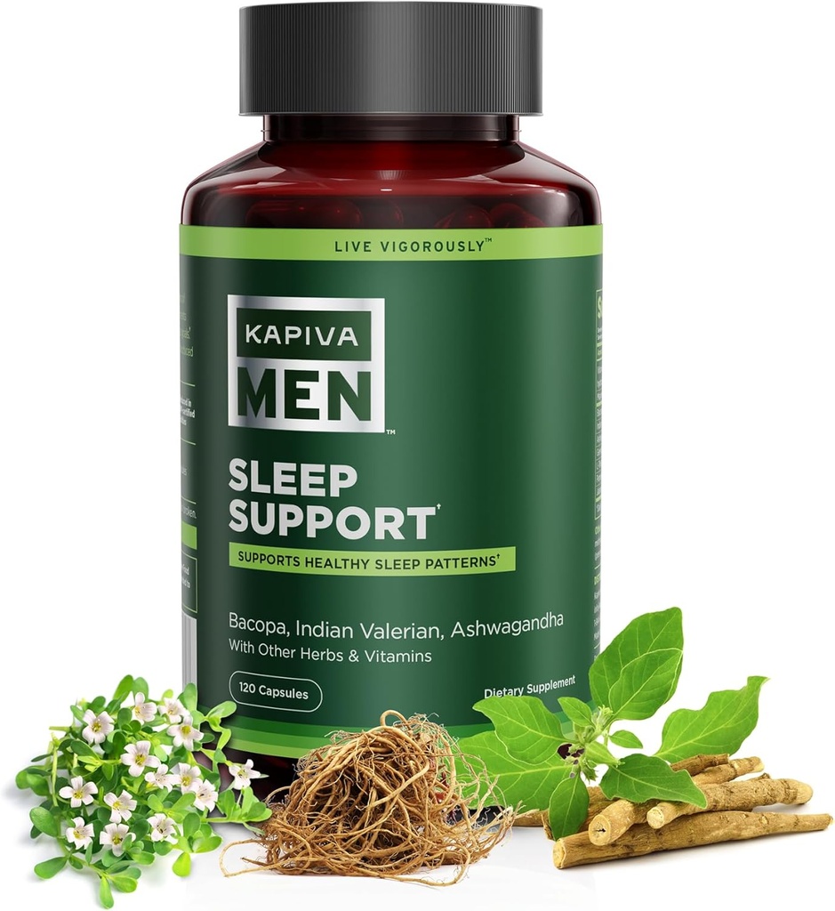 Bacopa, Valerian, Ashwagandha ve Diğer Herbs ve Vitaminler ile Uyku Desteği, Sağlıklı Uyku Desenleri, 60 Gün Supply, 120 Capsules, 60 Day Supply, 120 Capsules