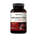 CoQ10, 240 Veggie Capsules ile Red Yeast Rice | Gelişmiş Kalp Sağlığı Herbal Supplement – Enerji ve Kalp Sağlığı için Antioksi Desteği – Non-GMO