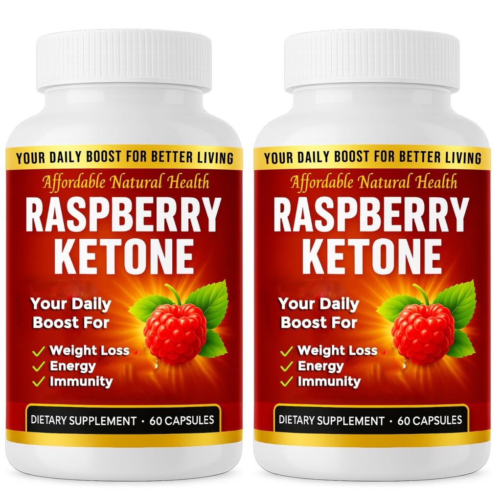 Raspberry Ketone Capsules, All-Doğal Formula, Aktif Sağlıklı Yaşam Tarzını Destekleyebilir, 1000 mg Supplement, 120 Capsules (Non Vegan), 4 Ay Supply, Vegan Raspberry Ketone, Non GMO