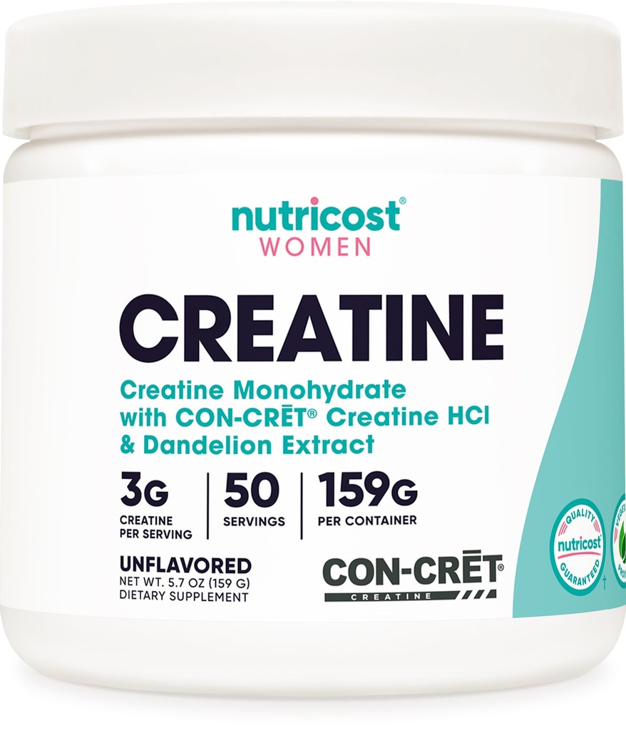 Nutricost Tinatine Monohidrat Toz for Women, Micronized, Unflavored, 50 Hizmet - Vejetaryen, Non-GMO, Gluten Free