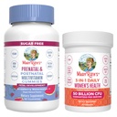 MaryRuth Organics Prenatal Postnatal Multivitamin Gummies (Strawberry) & Women's 3-in-1 Daily Probiyotik Capsules | Clean Label Project TY® | Emziring & Gut Health | Vegan, Non-GMOt Health |