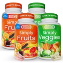 Just Nature's Pledge - 42 farklı meyve ve sebze ile paketlendi - 2Month Supply - Real, Non-GMO Whole Foods - Supports Energy & General Wellness - Soy-Free - 360 Capsules