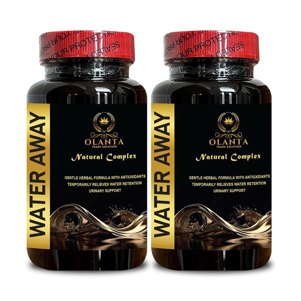 Water Away Supplement - Water Pills Water Retention, Daily Water Kilo Away Pills, maksimum Güçlü Diuretic Water Pills, Water Flushing - 2 Şişe 120 Capsules