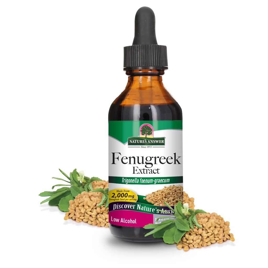 Doğanın Yanıtı Fenugreek Tohumu Organik Alkolle, 2Fluid Ounces