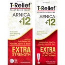 MediNatura T-Relief Extra Strength Pain Relief Arnica +12 Plant-Based Pain Relievers 100ct Tablet T-Relief Ekstra Güçlü Ağrı 3oz Krem Paket