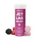 1Above Jet Lag Relief Tabletleri - Berry-Flavored Effervescent Multivitamin with Pisacnogenol Travel Supplement for Hydration, Energy, Immune Support and Faster Recovery - Flight Essential, 10 Tablet