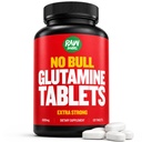 "No Bull" L-Glutamine Tabletleri, Pure L Glutamine Pills, Non GMO, L Glutamine Supplement, Doğal Vegan, Vejetaryen Dostu ve Gluten Free, 1000 mg