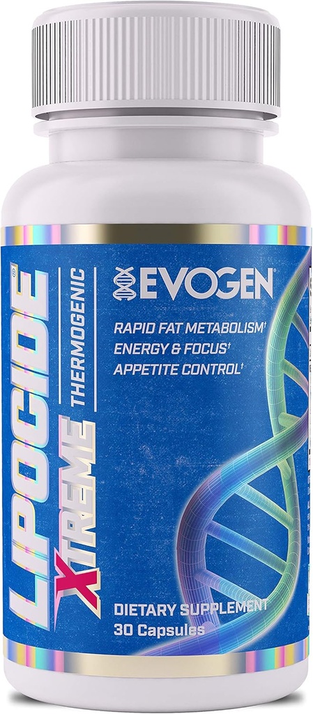 Evogen Beslenme Lipocide Xtreme | En Güçlü Tek Capsule Extreme Fat Burner, Dynamine, Capsimax, Bioperine | 30 Capsules