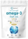 Mikro Malzemeler Ekstra Kuvvetli Omega 3 Balık Yağ Supplements 1.200 mg Oda başına 240 Softgels | Lemon Flavored | Burpless | Essential Fatty Acids | EPA 220 mg + DHA 150mg | Deep Sea Fish Fish