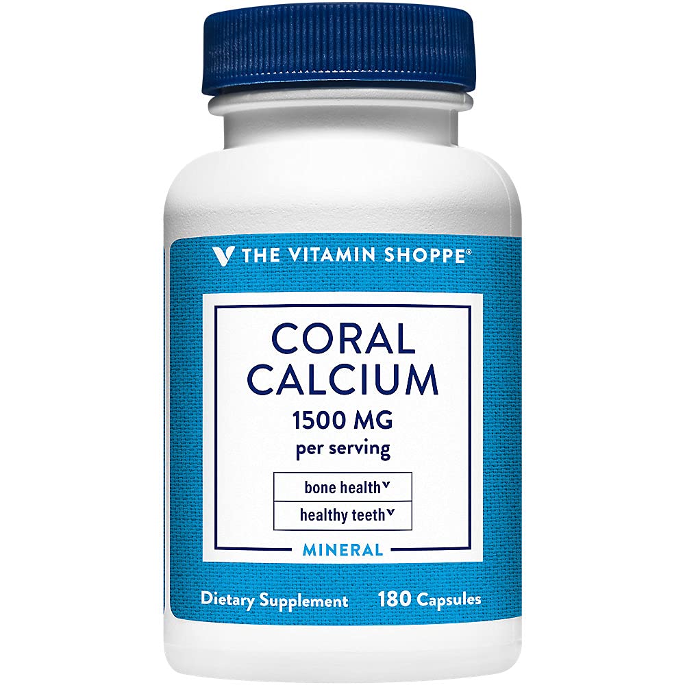 Shoppe Coraldis 1,500MG - Sağlıklı Kemikleri ve Dişleri Desteklemek için Gıda, Magnezyum & Trace Mineralleri (180 Capsules)