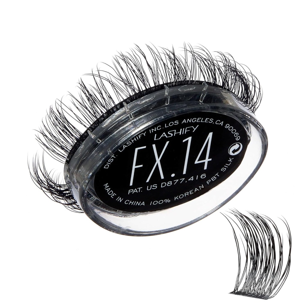 Lashify Fluffy FX 14mm Gossamer DIY Eyelash Refill, For The Most Curliest and Fluttery Görünüm, Black, Easy false Lashes