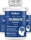 NuBrain - Gelişmiş Beyin Sistemleri - Memory, Focus & Clarity with Vitamin B6, Ginkgo Biloba, Bacopa Monnieri & More - Insanlar ve Kadınlar için Beyin Tamamı - 3 Paket | 3 Ay Supply