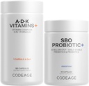 Günlük ADK Vitamin & Probiyotik Sche - Vitamin A Retinyl Palmitate, D3 Cholecalciferol, Vitamin K, 50 Milyar CFU SBO Probiyotik