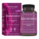Reserveage Beauty Resveratrol 250 mg - Best Trans-Resveratrol - Vegan Antioxidant Supplement for Cellular & Heart Health - Aids Healthy Aging & Immune Health - 30 Vegetable Capsules (30 Servings)